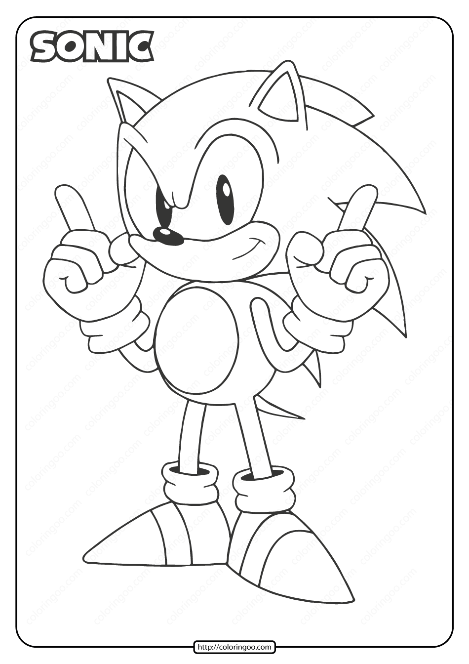 Printable sonic pdf coloring page monster coloring pages cartoon coloring pages super mario coloring pages