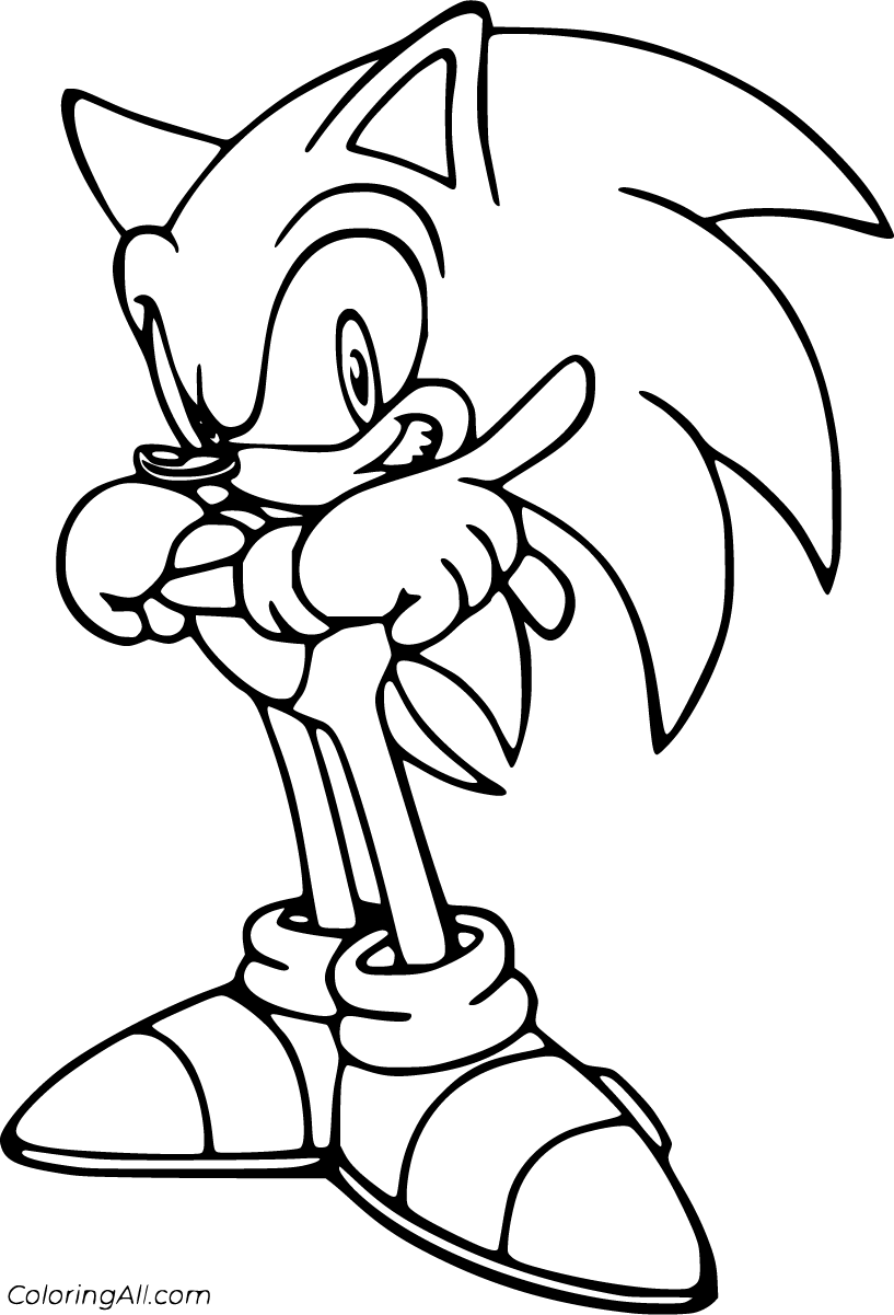Free printable sonic the hedgehog coloring pages in vector format easy to print from any device and automâ coloring books coloring book pages coloring pages