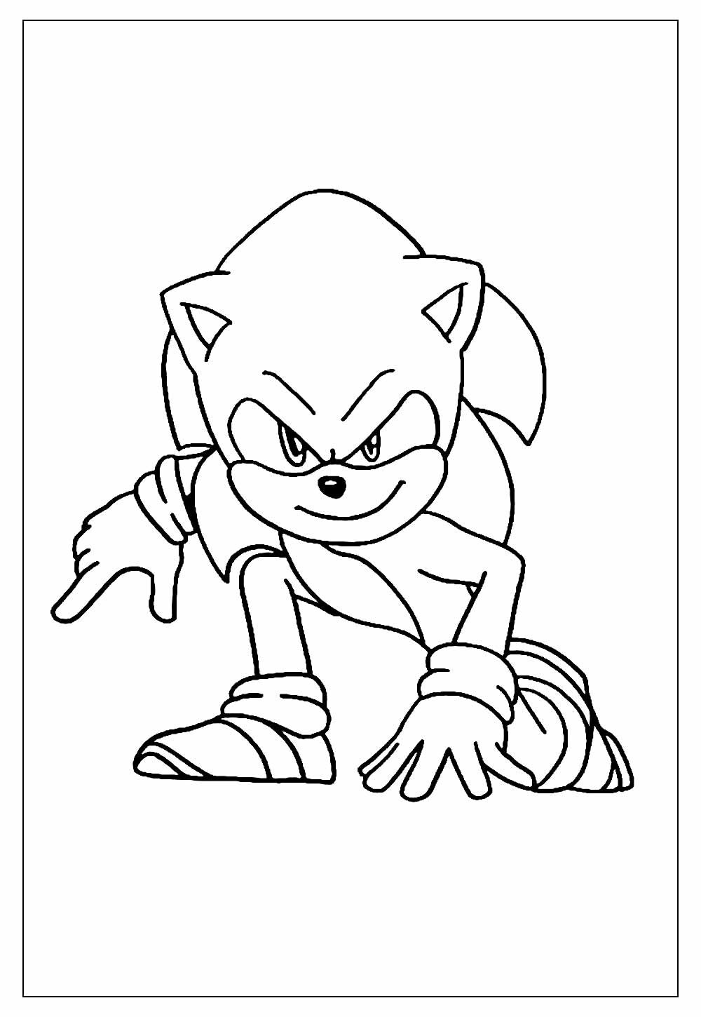 Desenhos do sonic para imprimir e colorir sonic x shadow para colorir