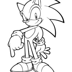 Desenhos do sonic para imprimir e colorir