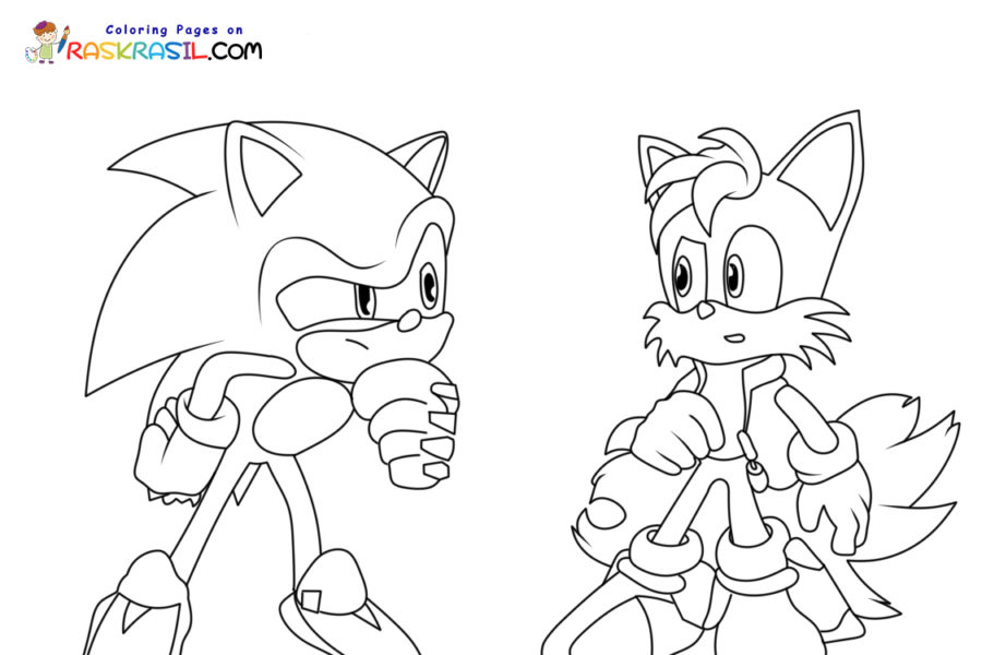Sonic prime coloring pages