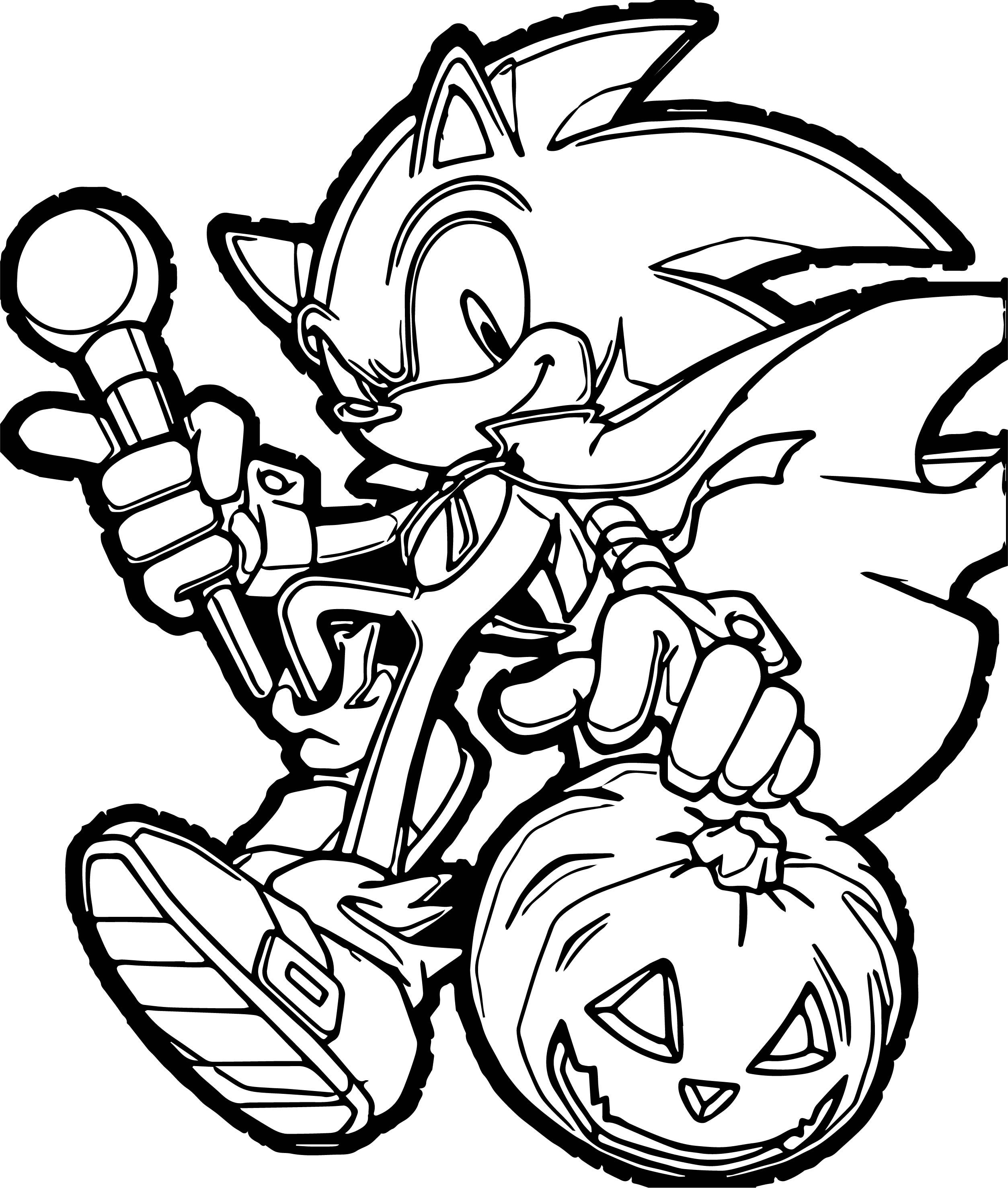 Sonic the hedgehog halloween pumpkin loring page