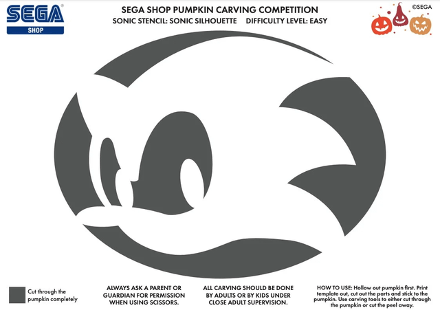 Sonic the hedgehog dr robotnik eggman free pumpkin stencil