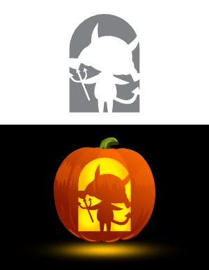Free printable cute pumpkin stencils page