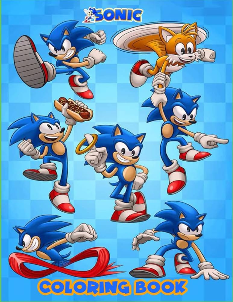Ððððð the hedgehog coloring book new edition all characters of ððððð the hedgehog the colouring books for kids by ward melissa s