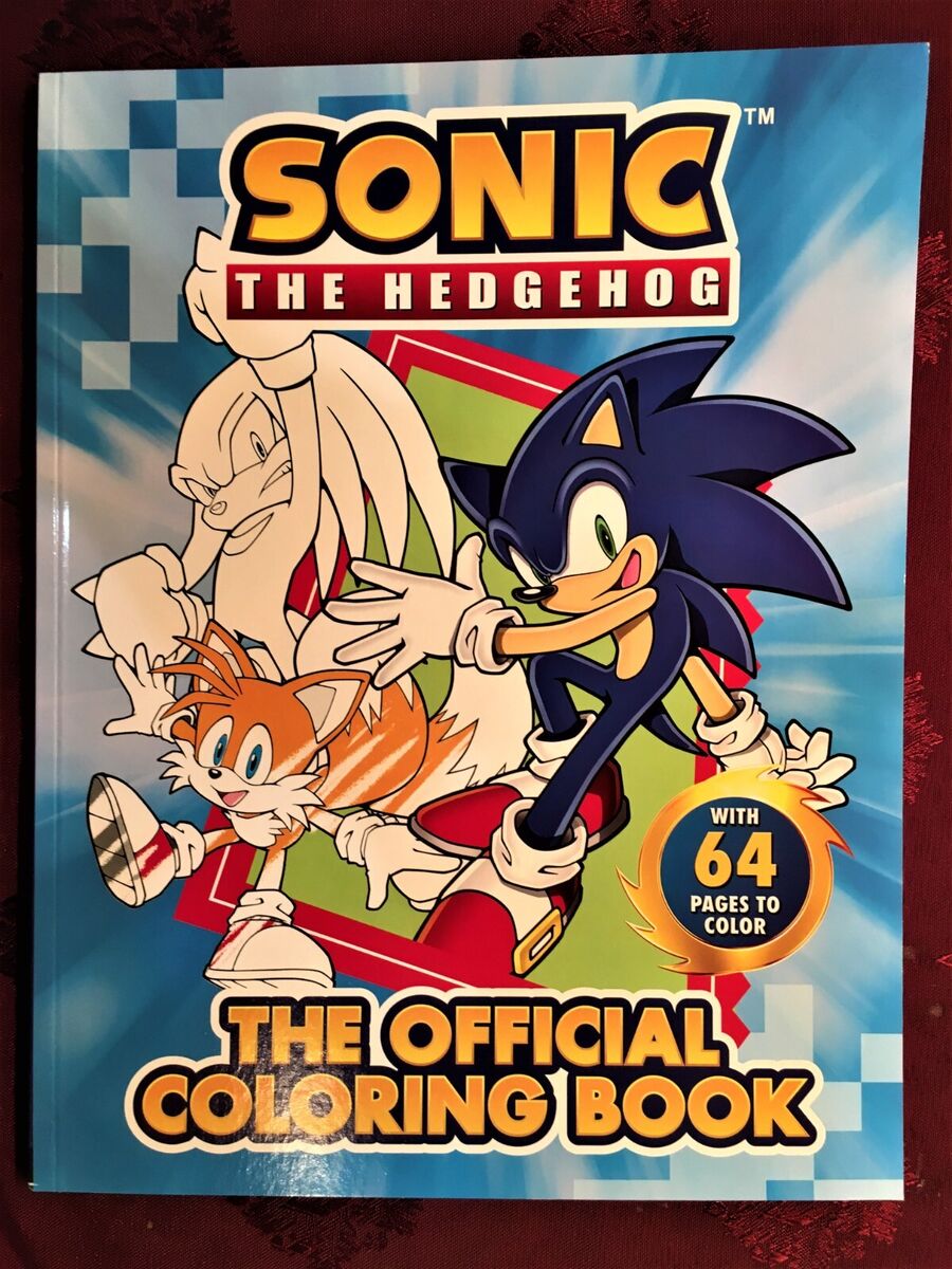 Sonic the hedgehog april jumbo page sonic coloring book new