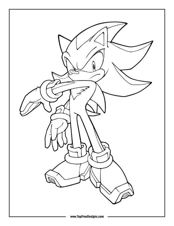 Sonic coloring pages