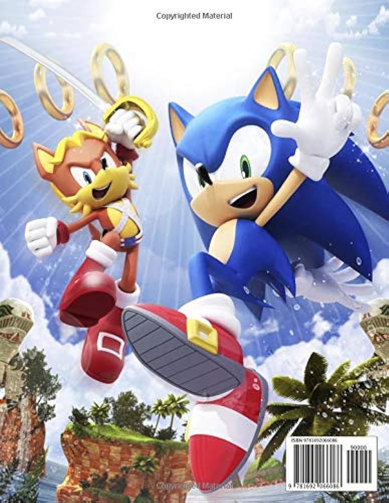 Super sonic coloring book great coloring pages for kids ages