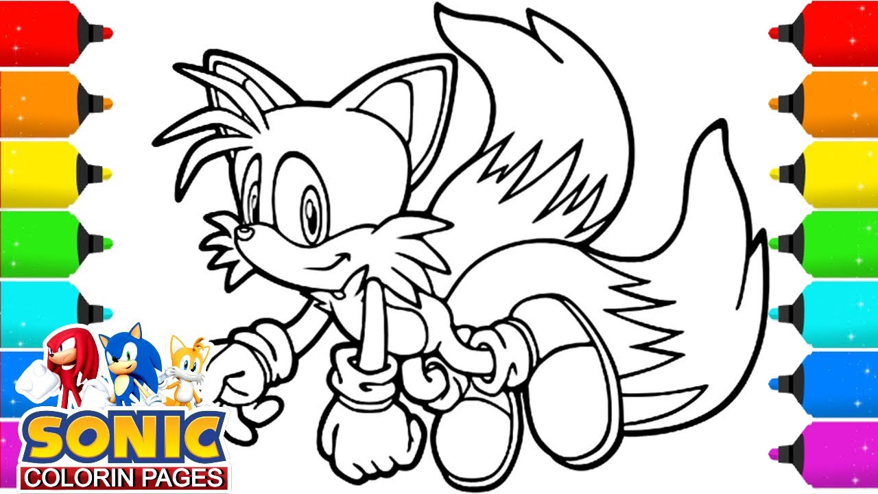 Sonic tails coloring pages new sonic tailsdow coloring page draw coloring
