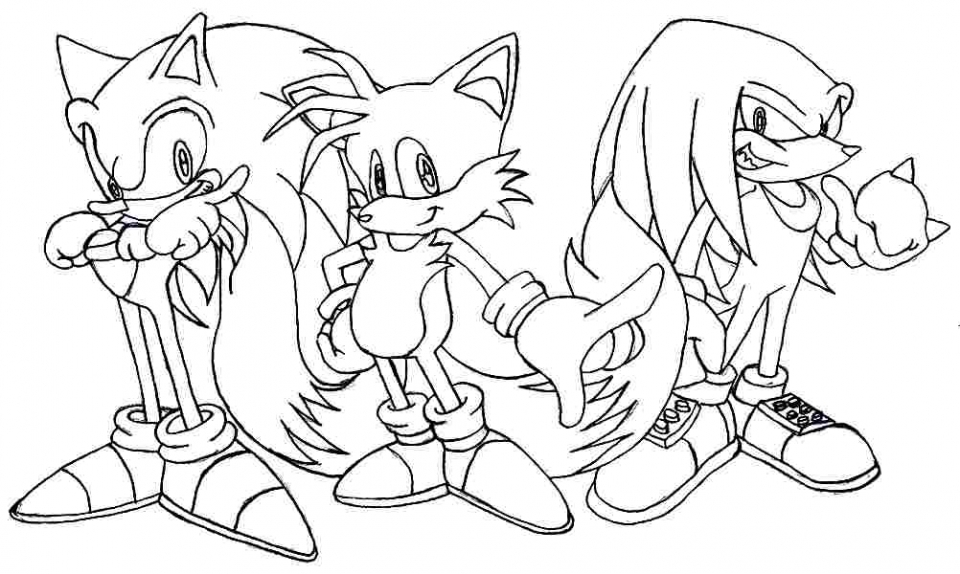 Sonic the hedgehog coloring pages