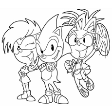 Sonic the hedgehog coloring pages