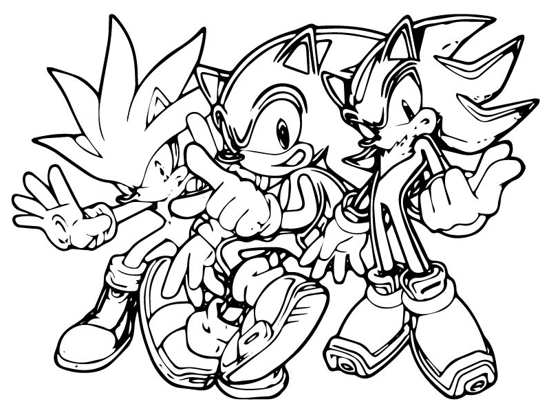 Sonic team coloring pages