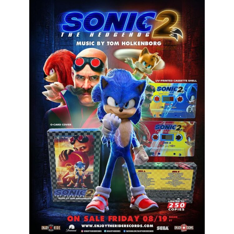 Sonic the hedgehog soundtrack releases to audio cassette first movie back on vinyl