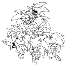 Sonic the hedgehog coloring pages