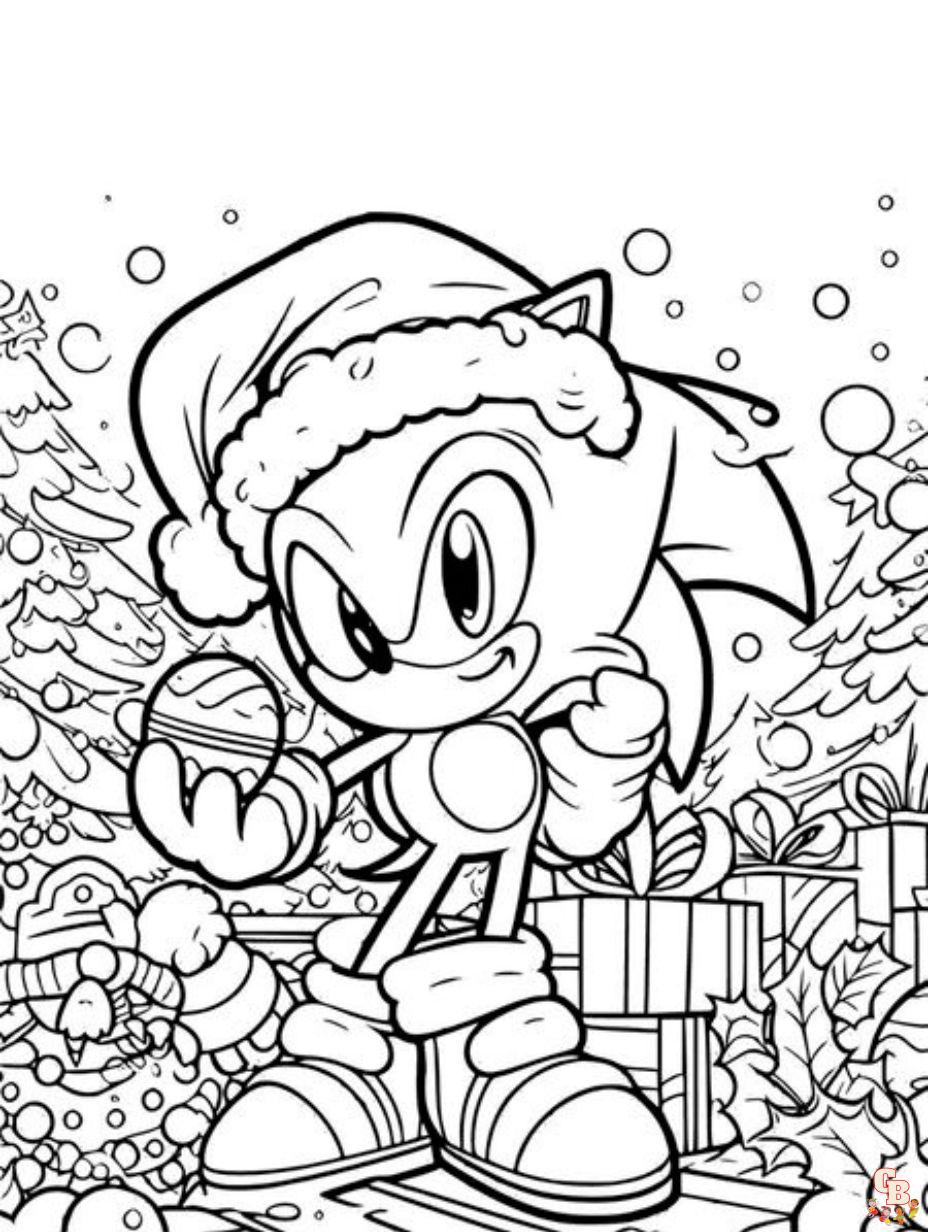 Sonic the hedgehog coloring pages free