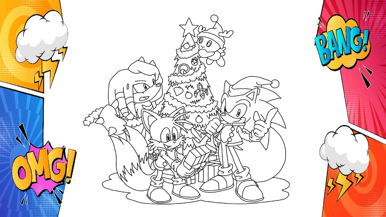 Digital drawing sonic the hedgehog coloring pages