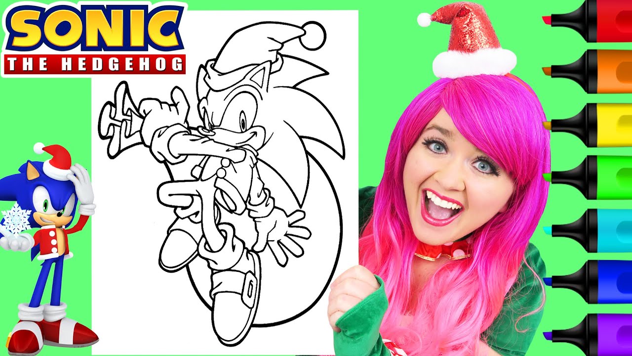 How to color sonic the hedgehog christas arkers