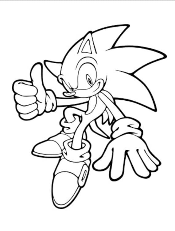 Sonic coloring pages