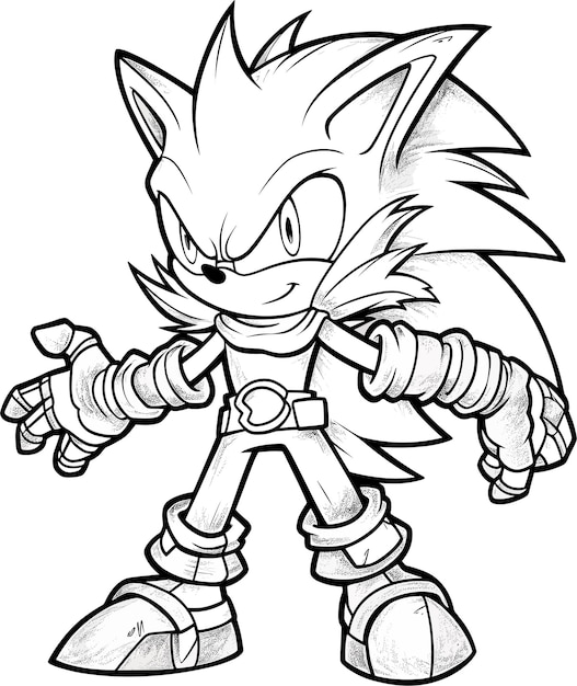 Sonic coloring pages images