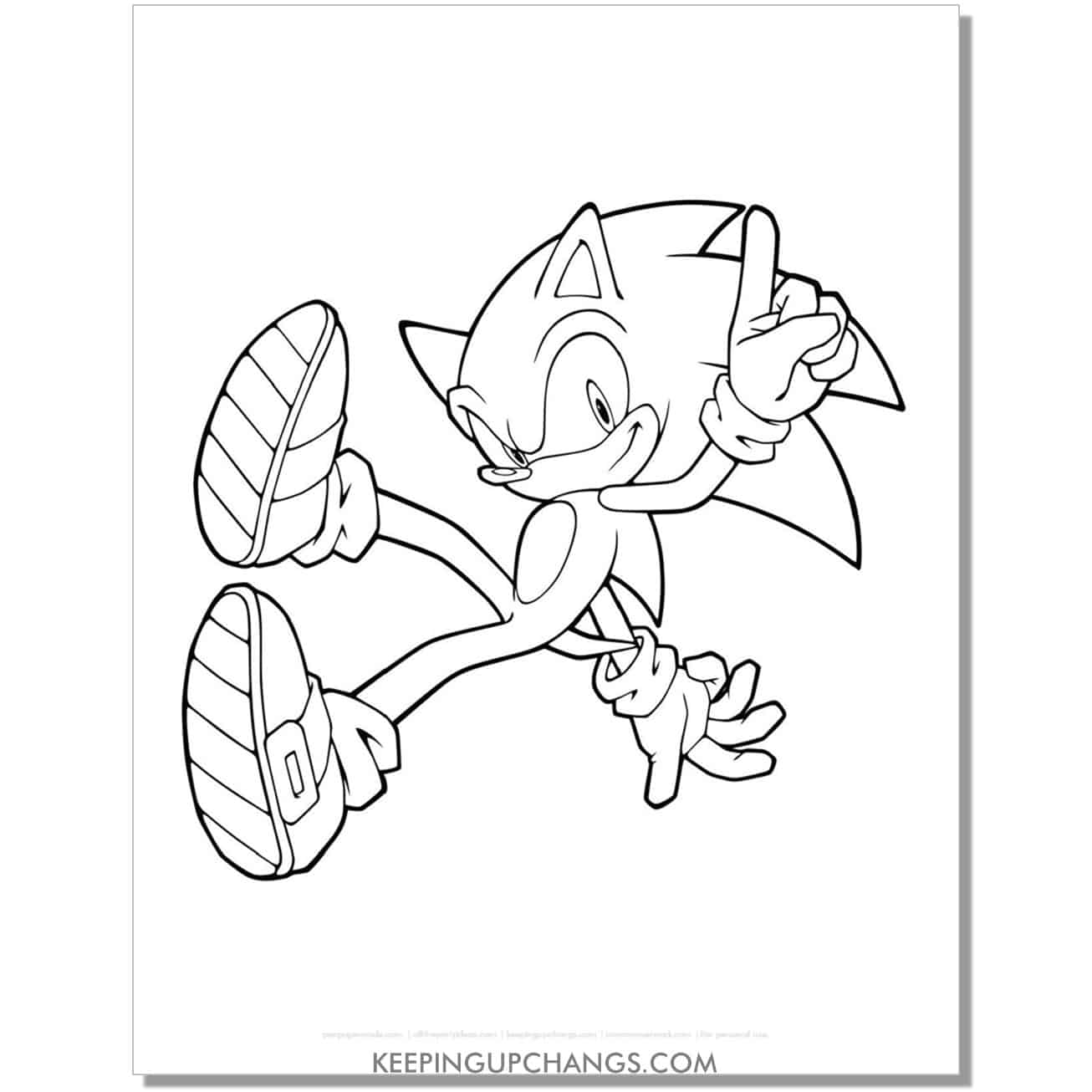 Free sonic the hedgehog coloring pages popular printables