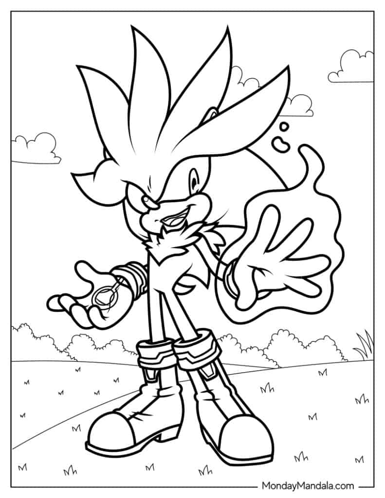 Sonic coloring pages free pdf printables
