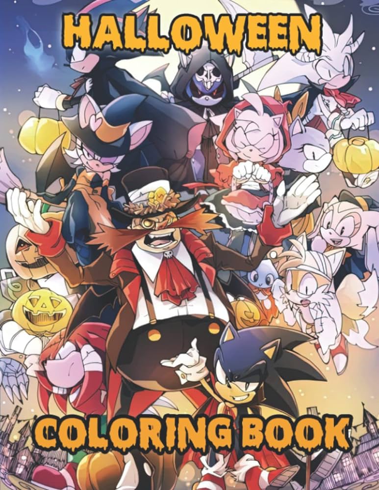 Ððððªð the hedgehog halloween coloring book for kids ages