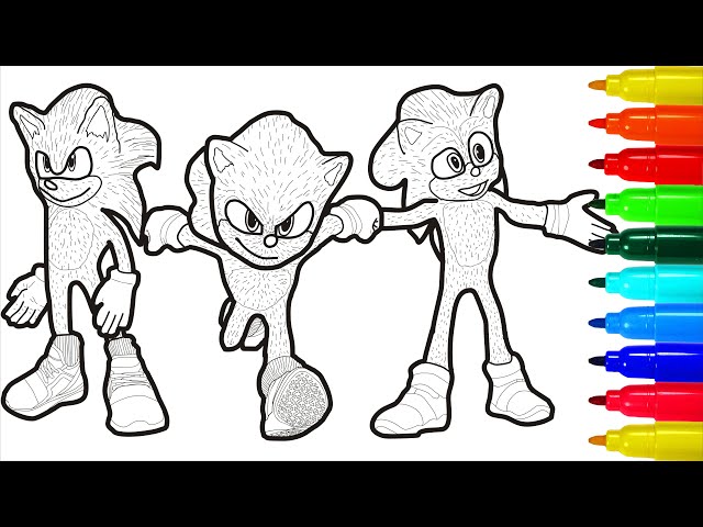 Sonic the hedgehog coloring pages sonic the hedgehog coloring pages colored markers