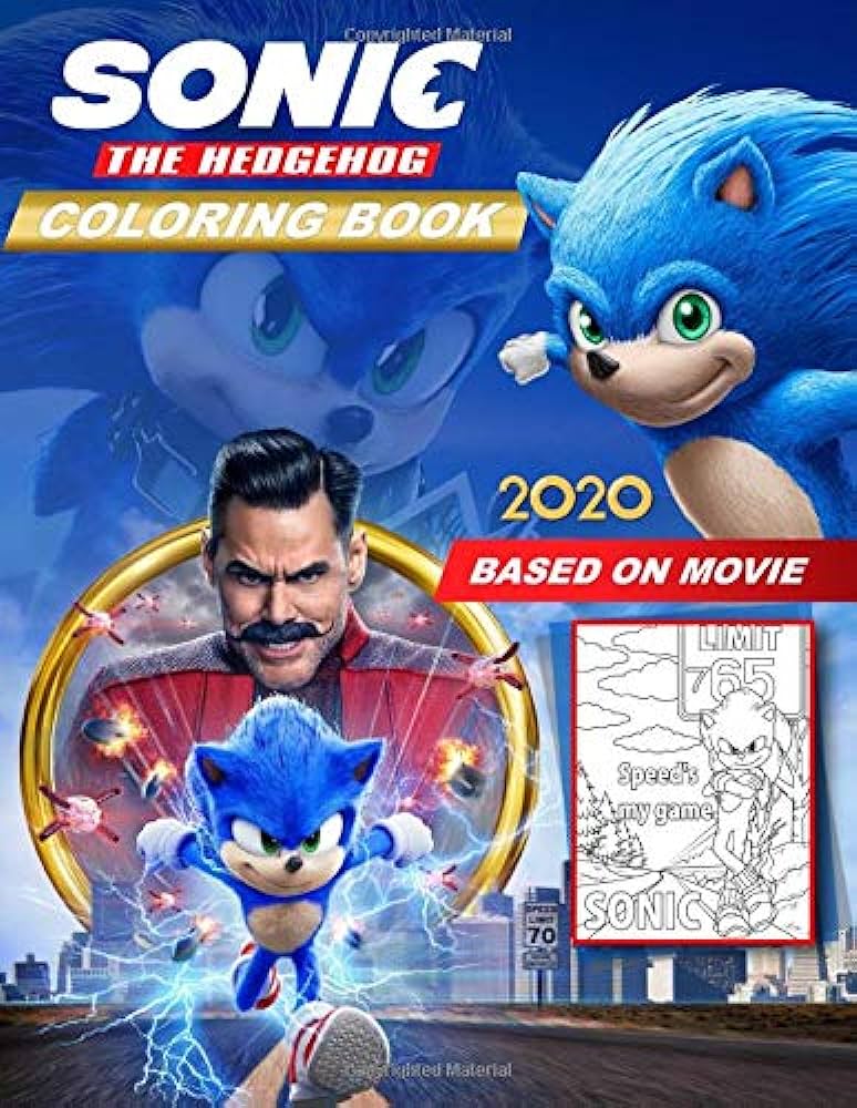 Sonic the hedgehog coloring book sonic coloring book with latest unofficial pictures founded on action movie gambino kirsten books