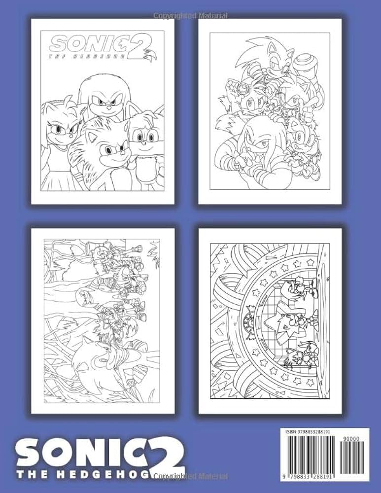 Sãnic coloring book us edition sãnic the hedgehog coloring book for kids