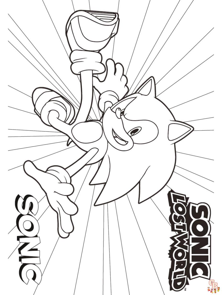 Sonic the hedgehog coloring pages free