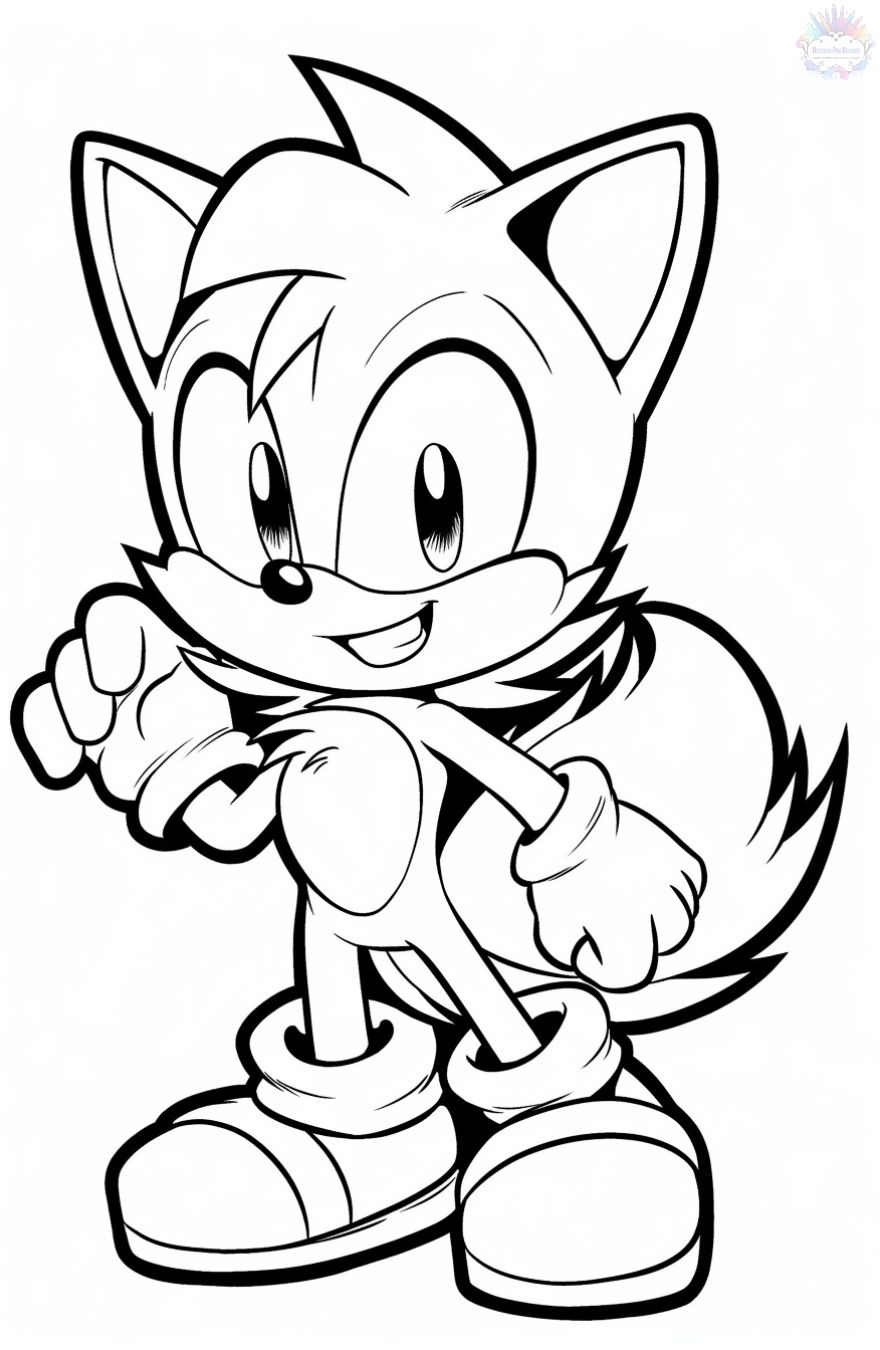 Sonic coloring pages