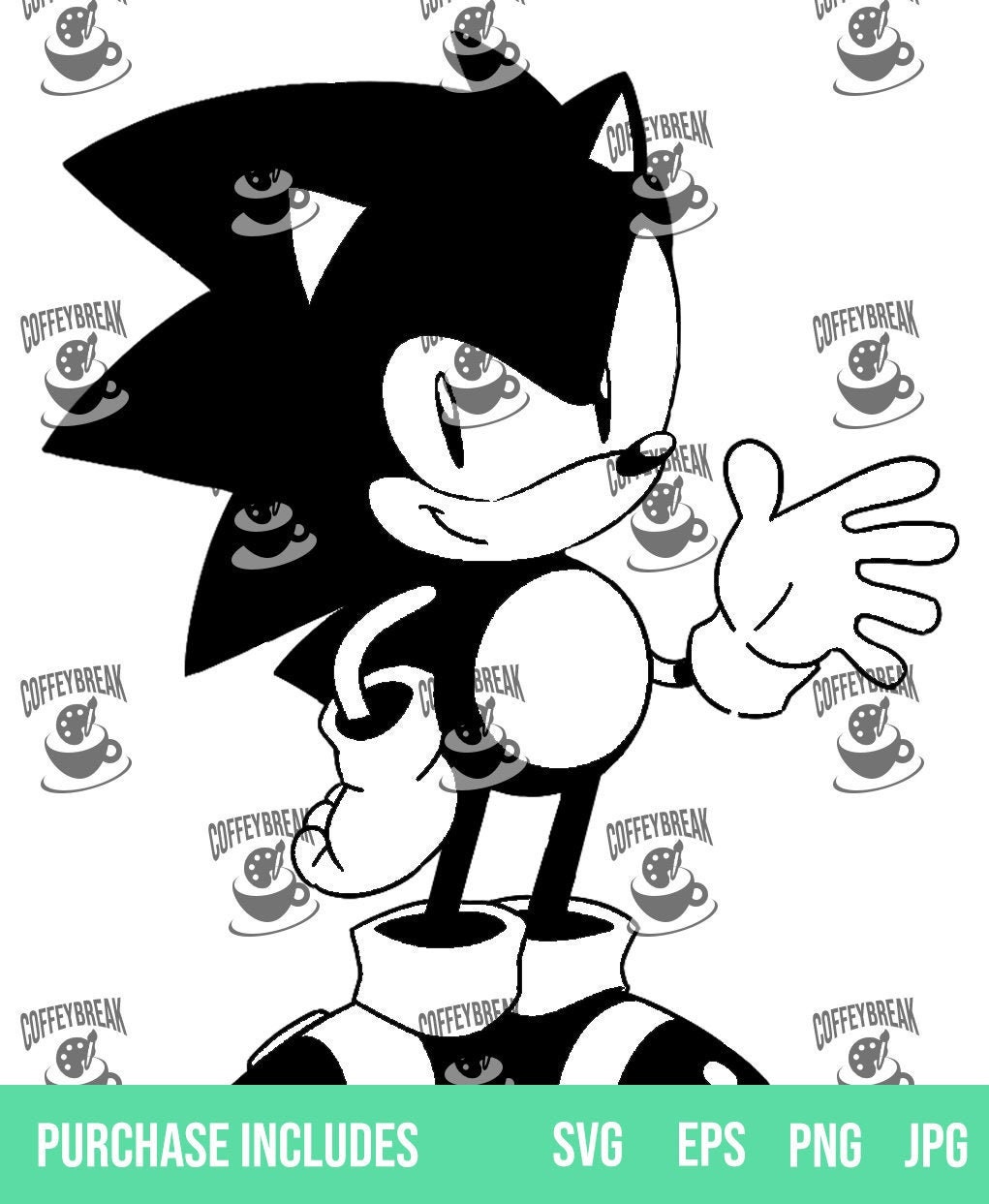 Sonic the hedgehog svg cricut eps download files