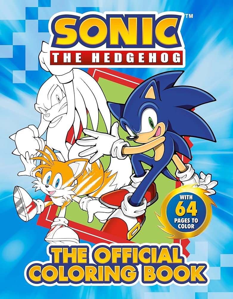Sonic the hedgehog the official coloring book penguin young readers licenses books