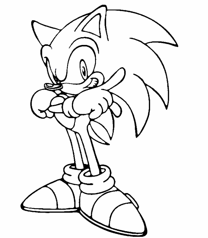 Free printable sonic the hedgehog coloring pages for kids