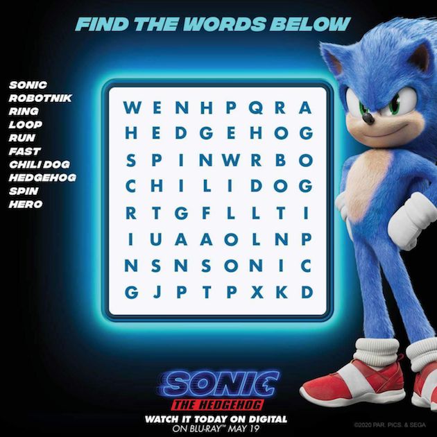Sonic the hedgehog printabl and activity pag