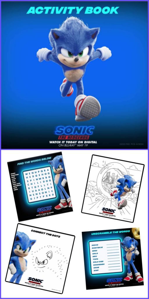Sonic the hedgehog printable activity sheets