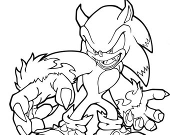 Sonic coloring pages pictures digital download
