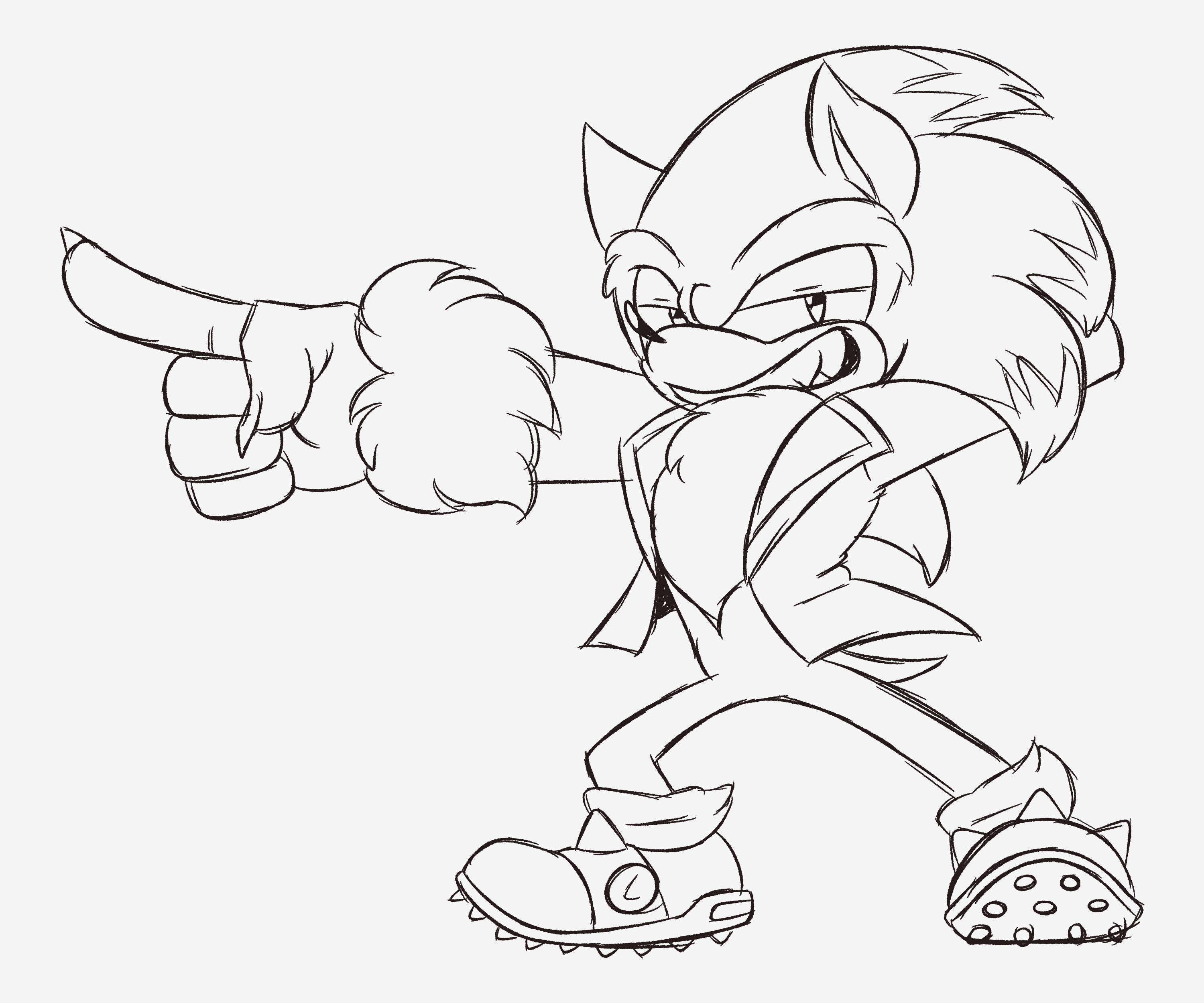 That one werehog in the jacket from michael jacksons thriller from cas van de pols newest video rsonicthehedgehog