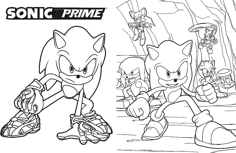 The ultimate sonic prime coloring book sonic the hedgehog spaziante patrick books