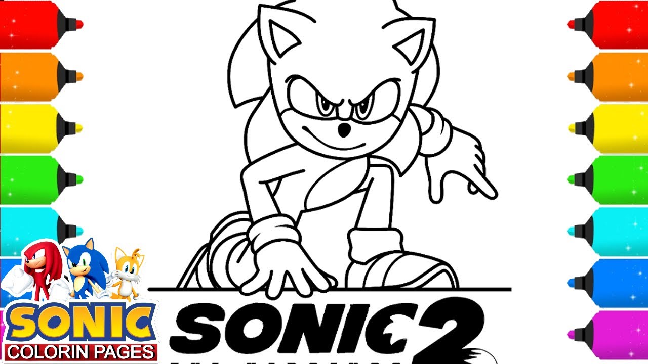 Sonic coloring pages new sonic draw drawing coloring