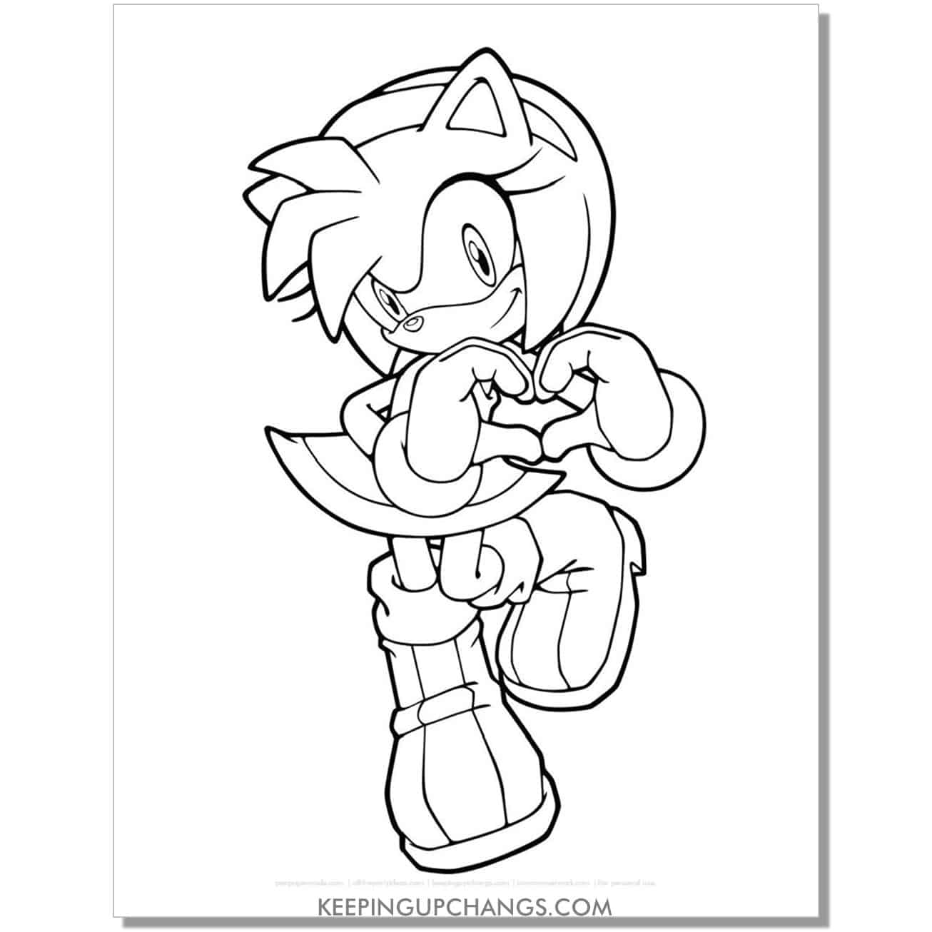 Free sonic the hedgehog coloring pages popular printables