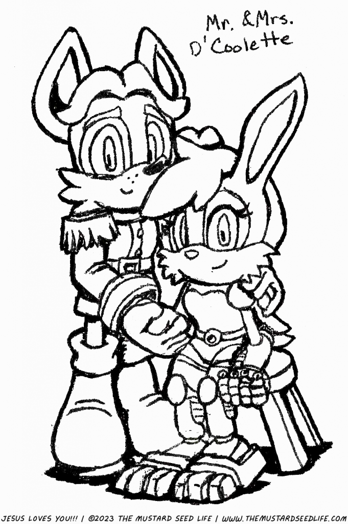 Antoine bunnie dcoolette cute couple fanart the mustard seed life
