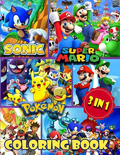 Buy in coloring book sonic super mario pokemon exclusive work