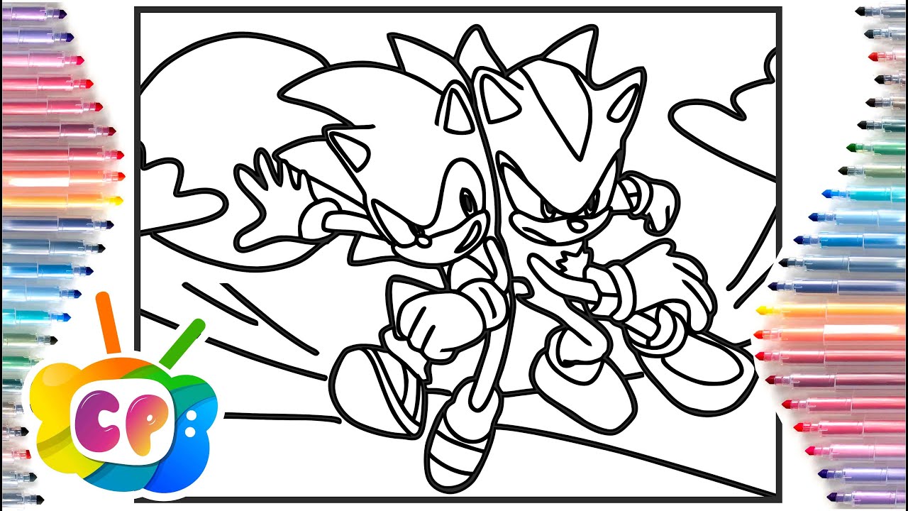 Sonic vs shadow coloring pages sonic predictions how to draw shadow sonic