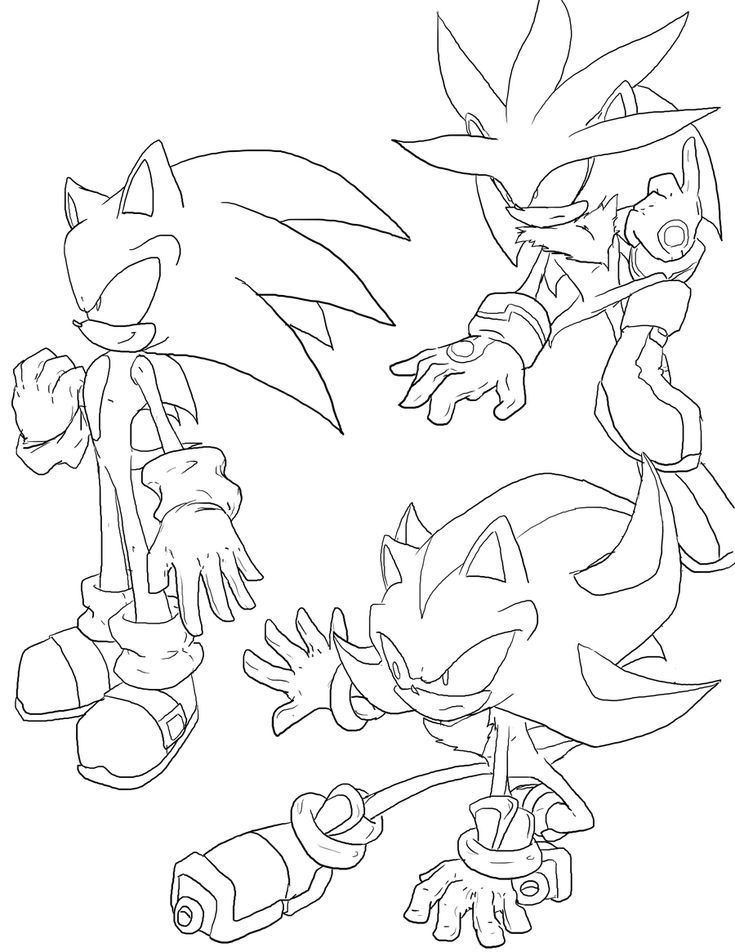Rylan ideas sonic and shadow coloring pages super shadow