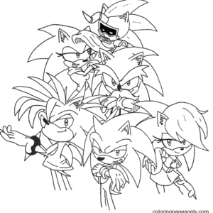 Sonic the hedgehog coloring pages printable for free download
