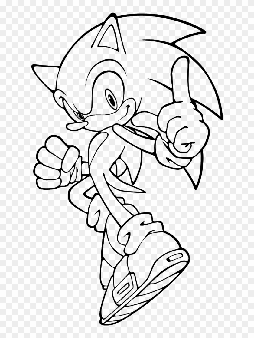 Shadow from sonic coloring page