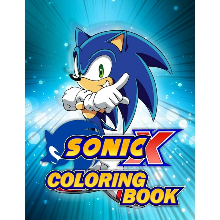 Sonic x coloring book exclusive illustrations for sonic fans paperback