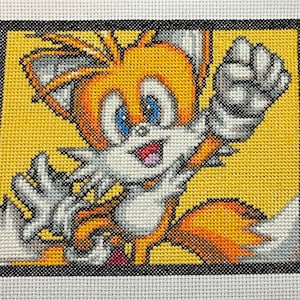 Sonic and friends cross stitch pattern