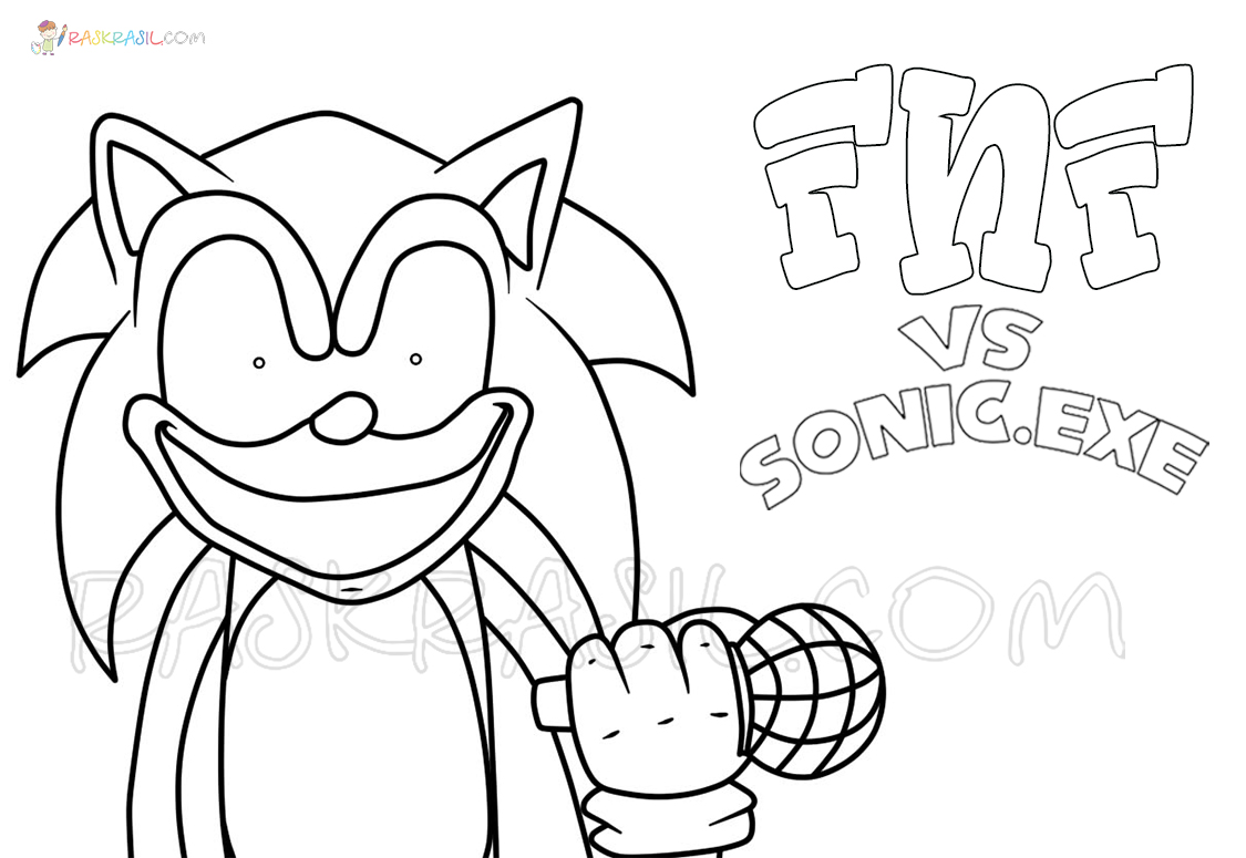 Sonic coloring pages